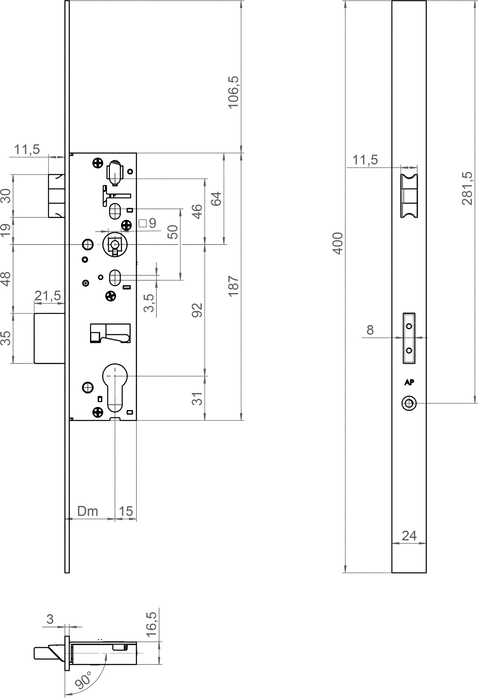 Technische Zeichnung 1005RPD35R