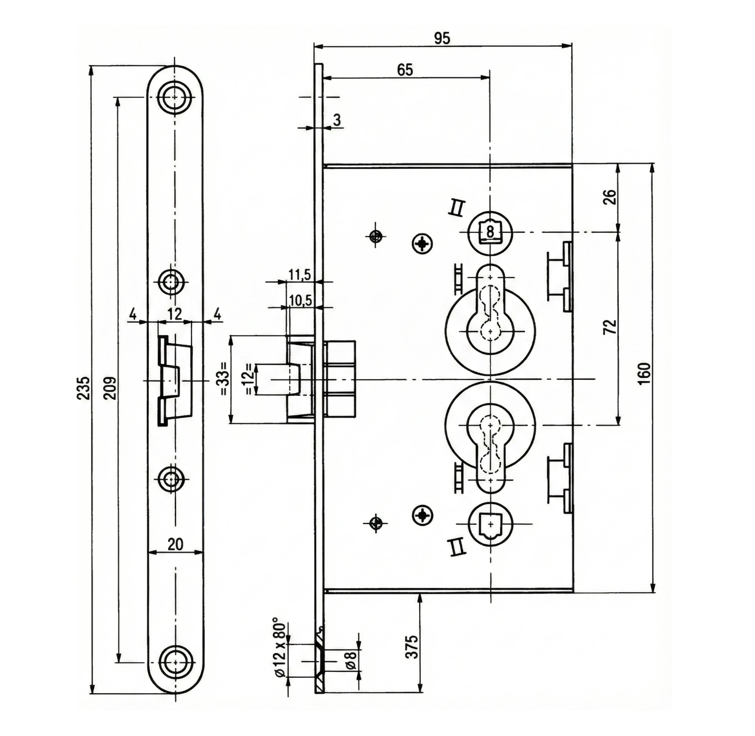 Technische Zeichnung 1009PL