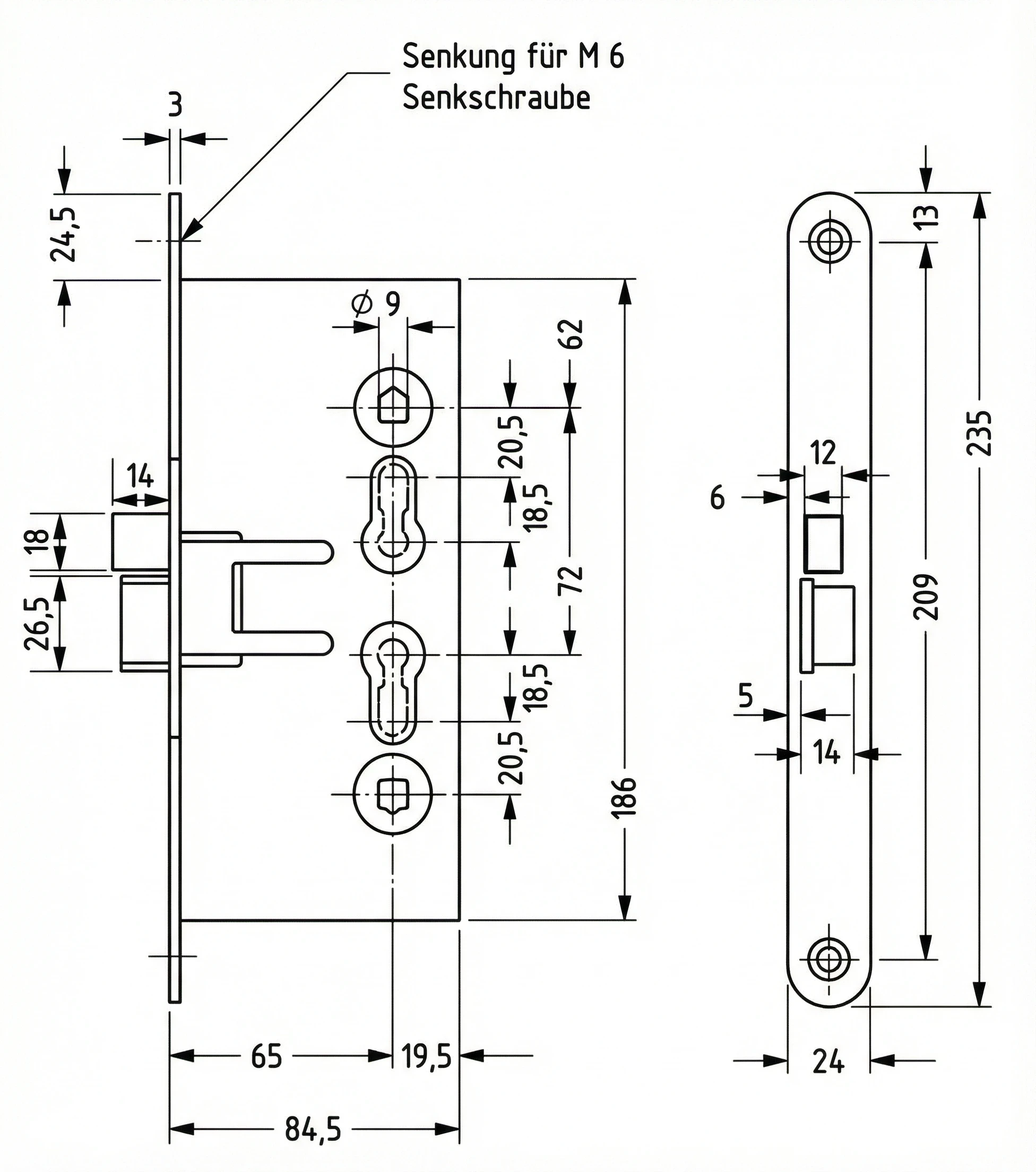 Technische Zeichnung 1009PSI