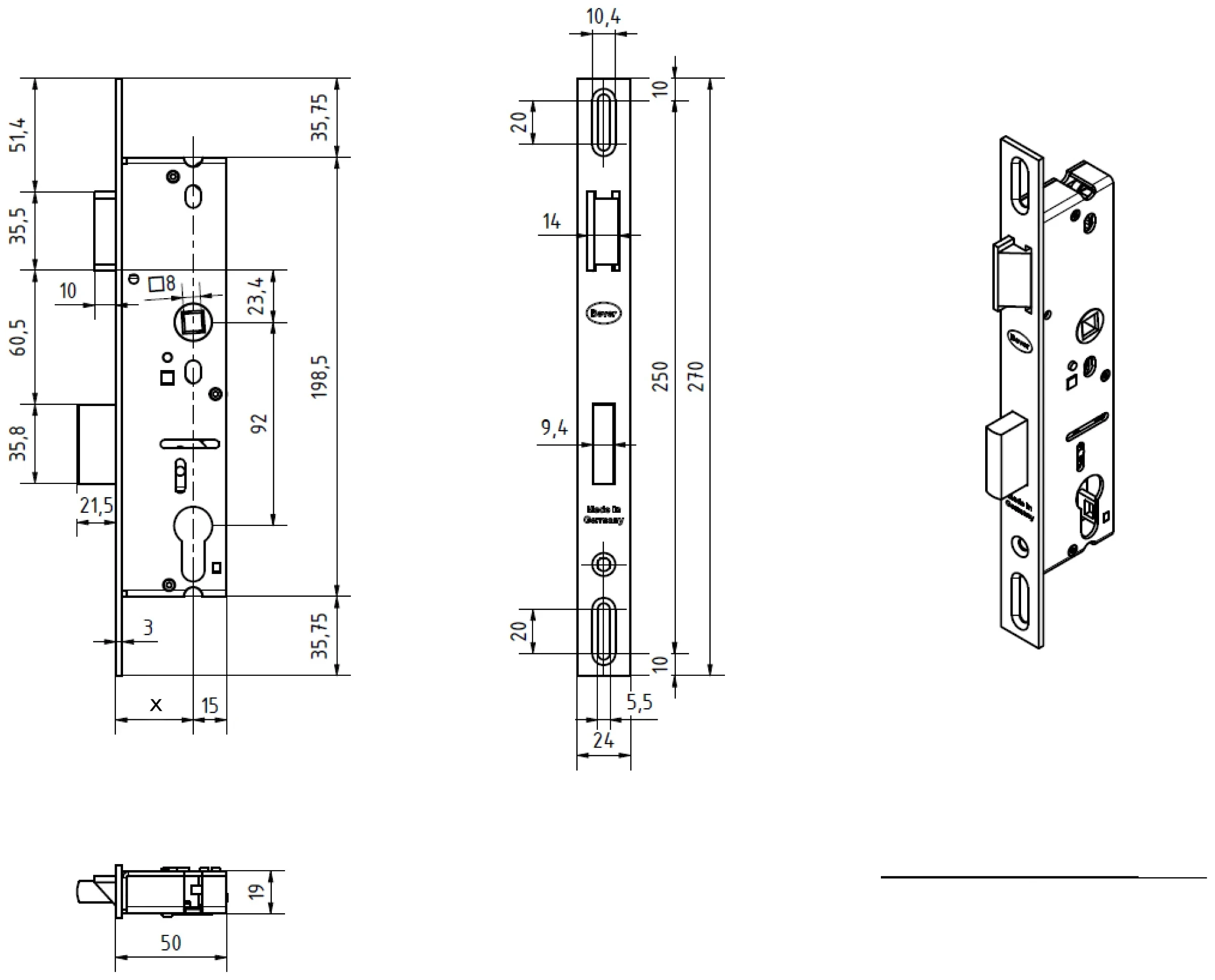 Technische Zeichnung 10223010LL270