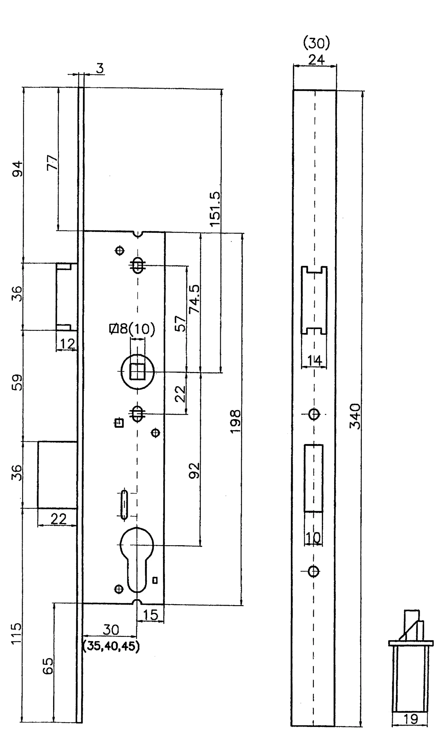 Technische Zeichnung 1022R102430