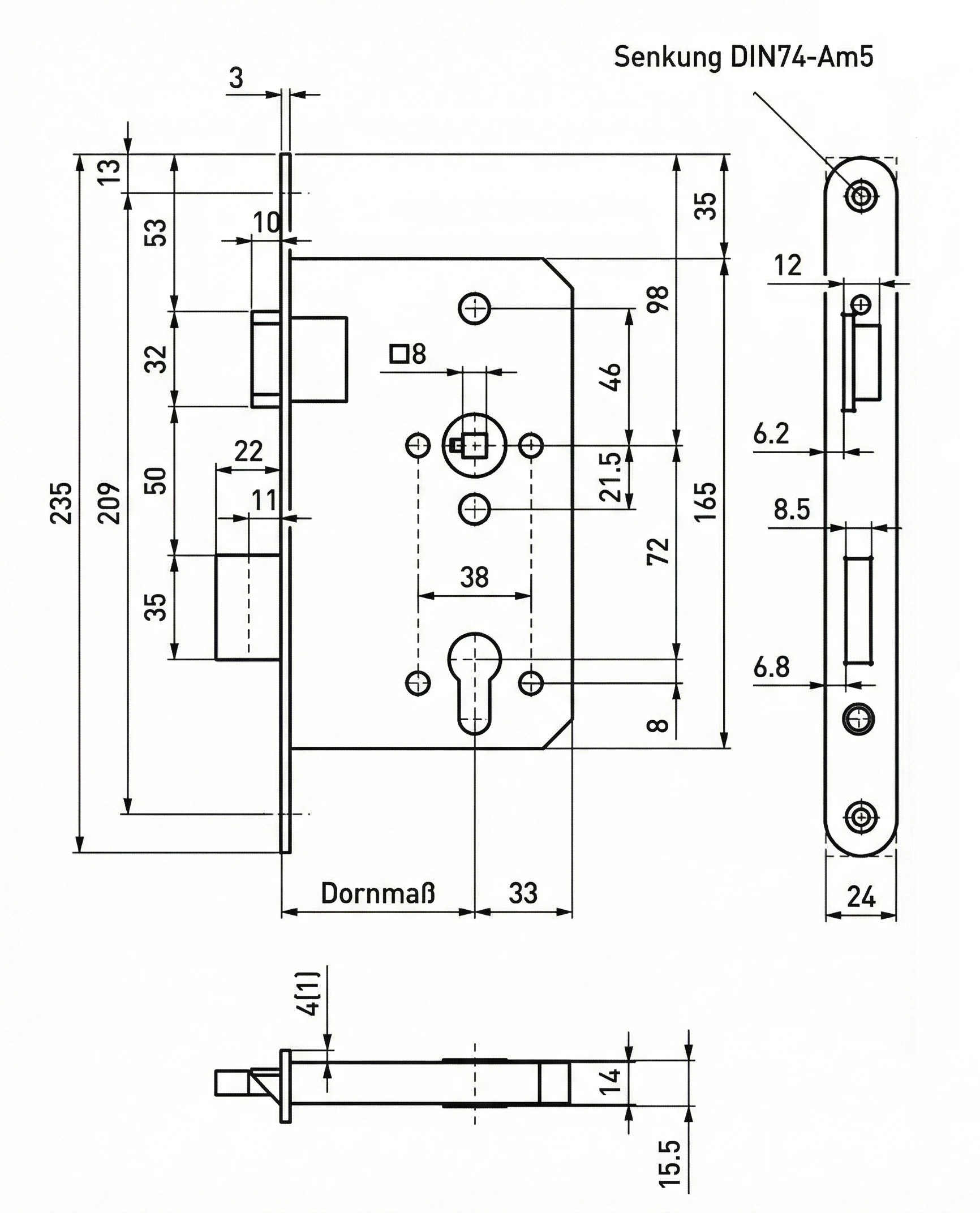 Technische Zeichnung 12001P55L