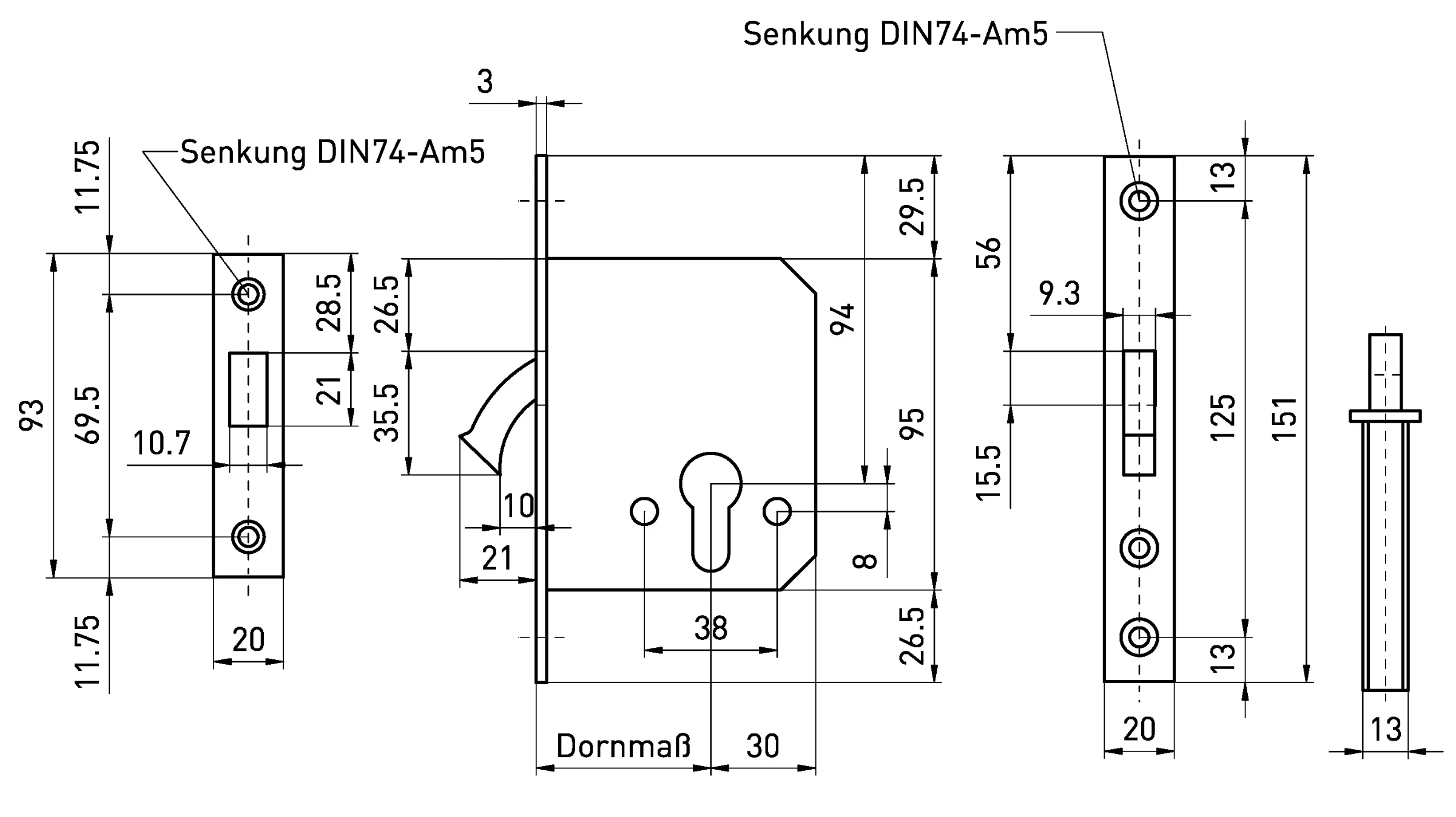 Technische Zeichnung 138P55