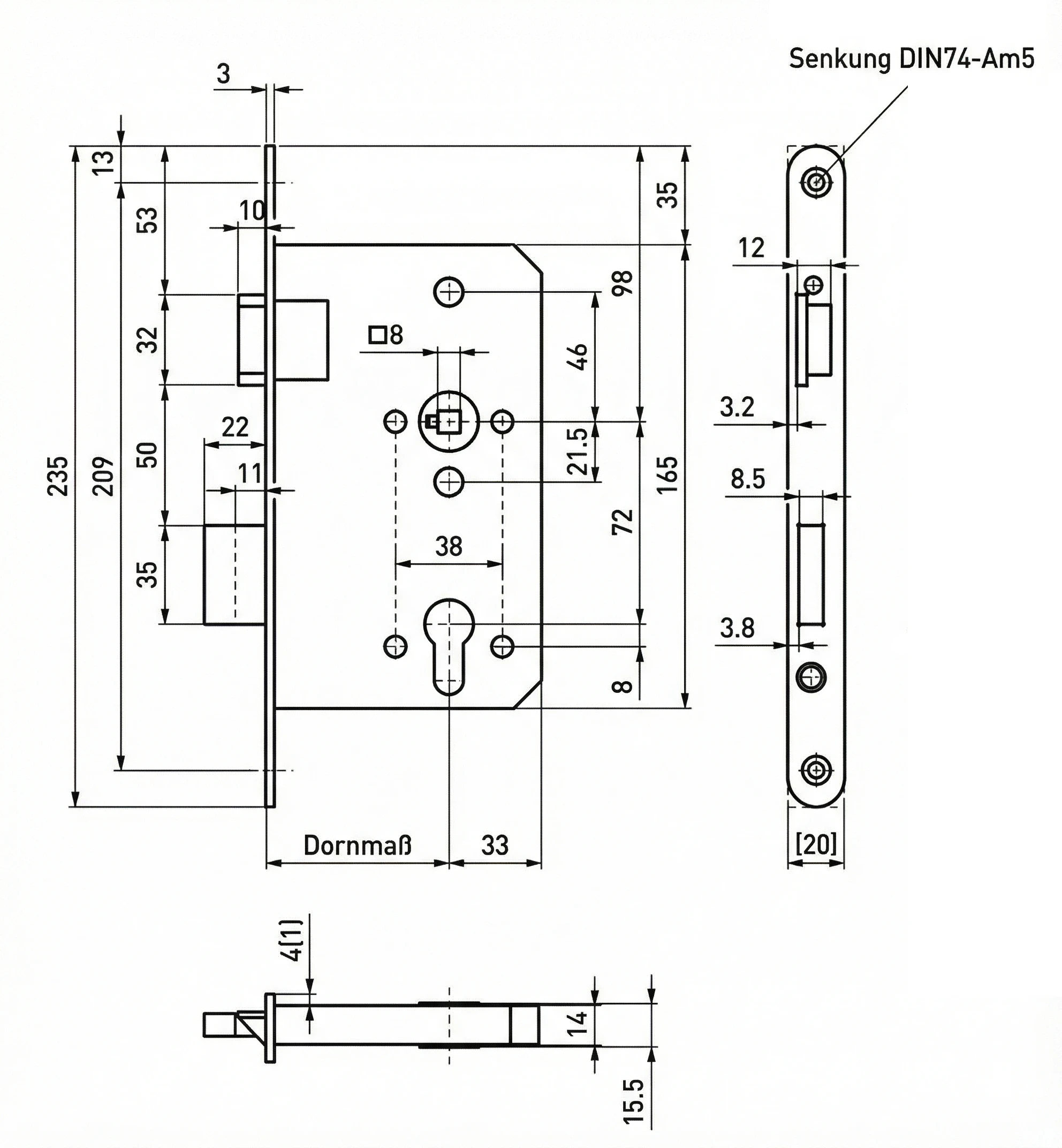 Technische Zeichnung 2001P55L