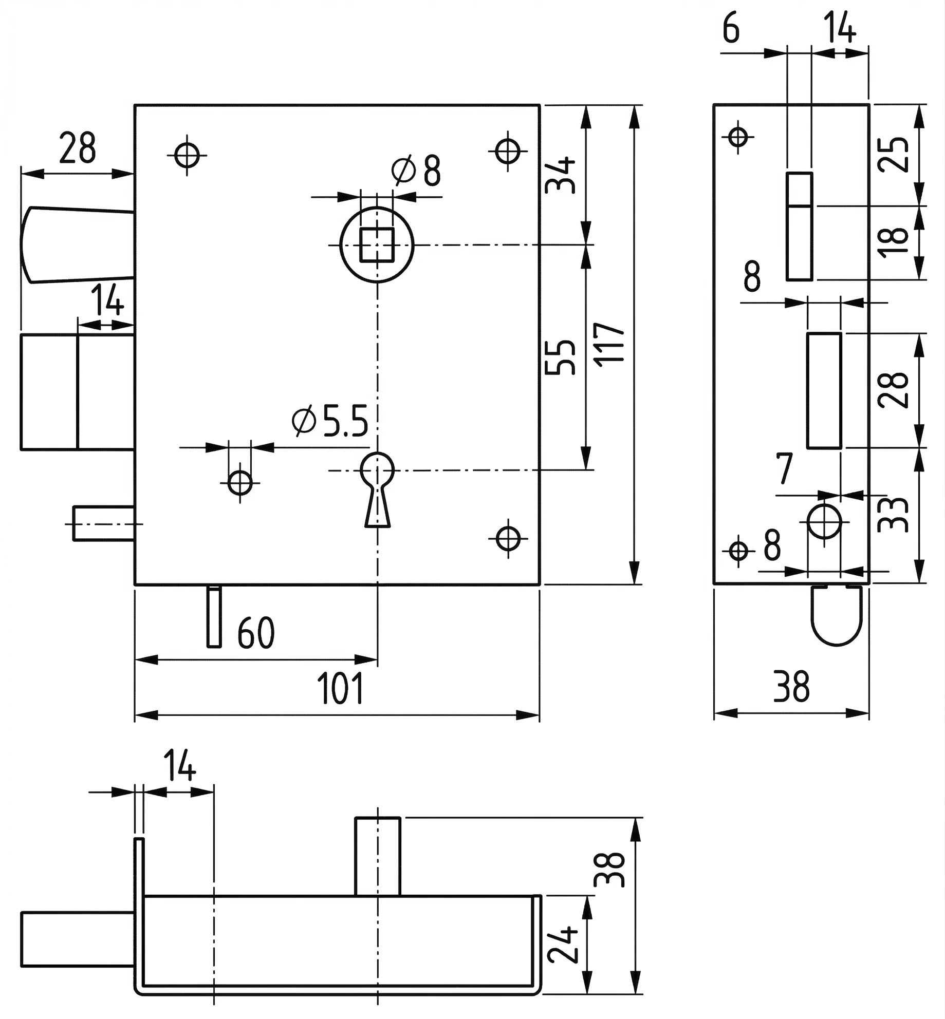 Technische Zeichnung 21LE
