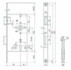 ES-260D-BB-55-72-8-KT-16-235-45-SI-DIN-L-Z-Z-1 260DL