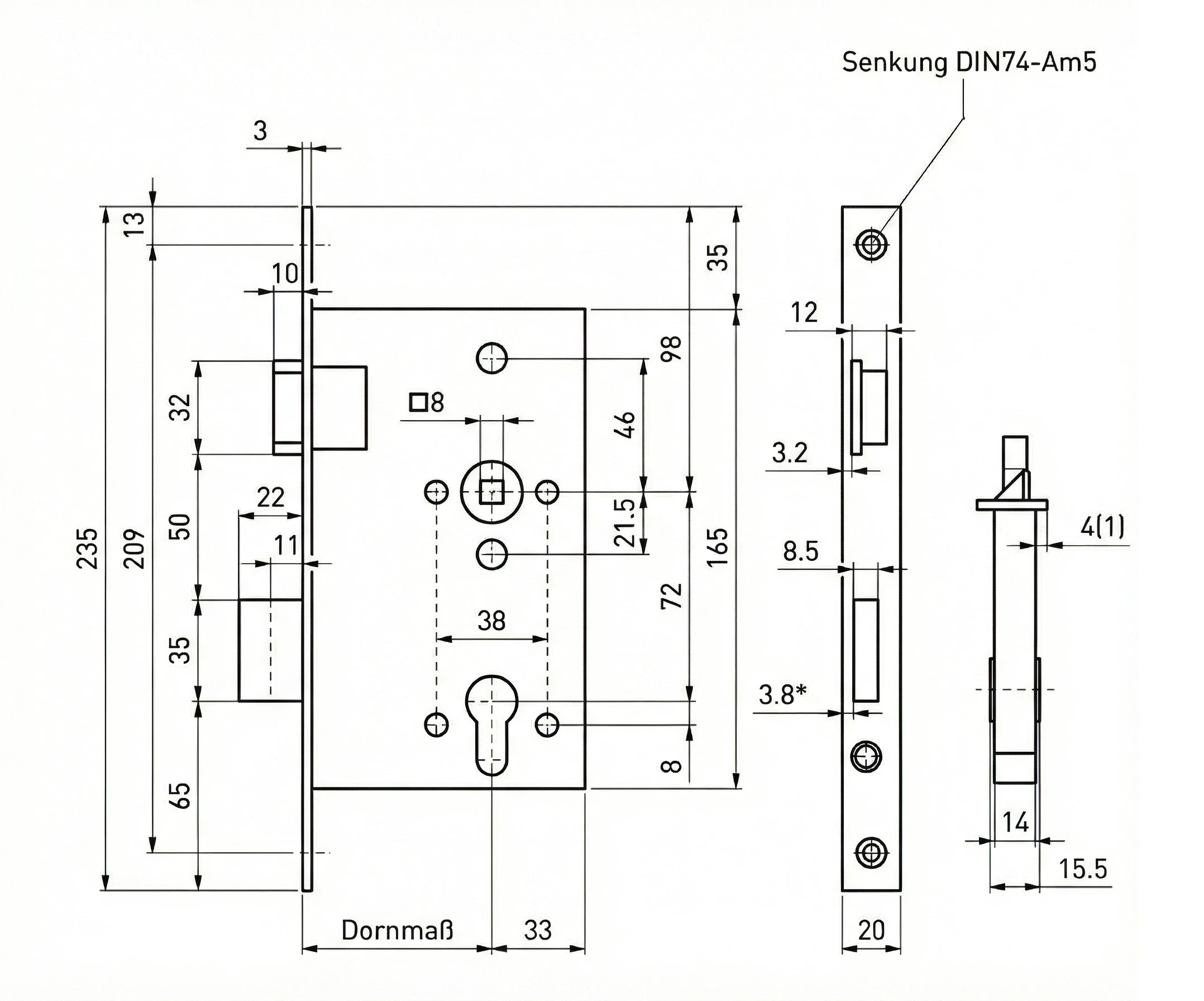 Technische Zeichnung 260P50R