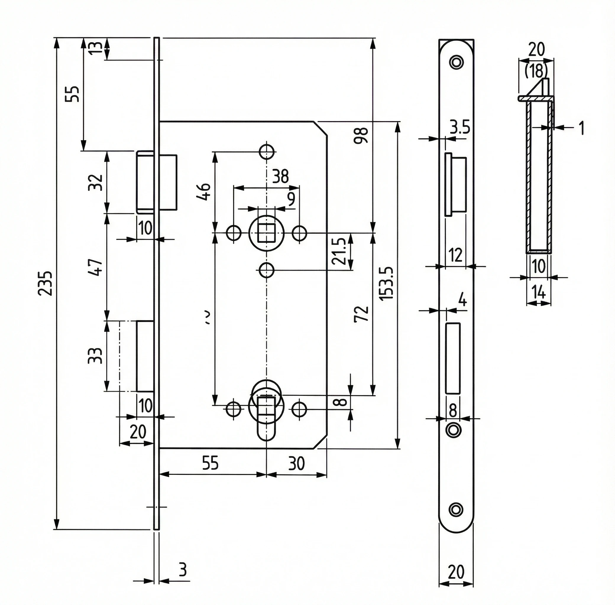 Technische Zeichnung 260PPFL