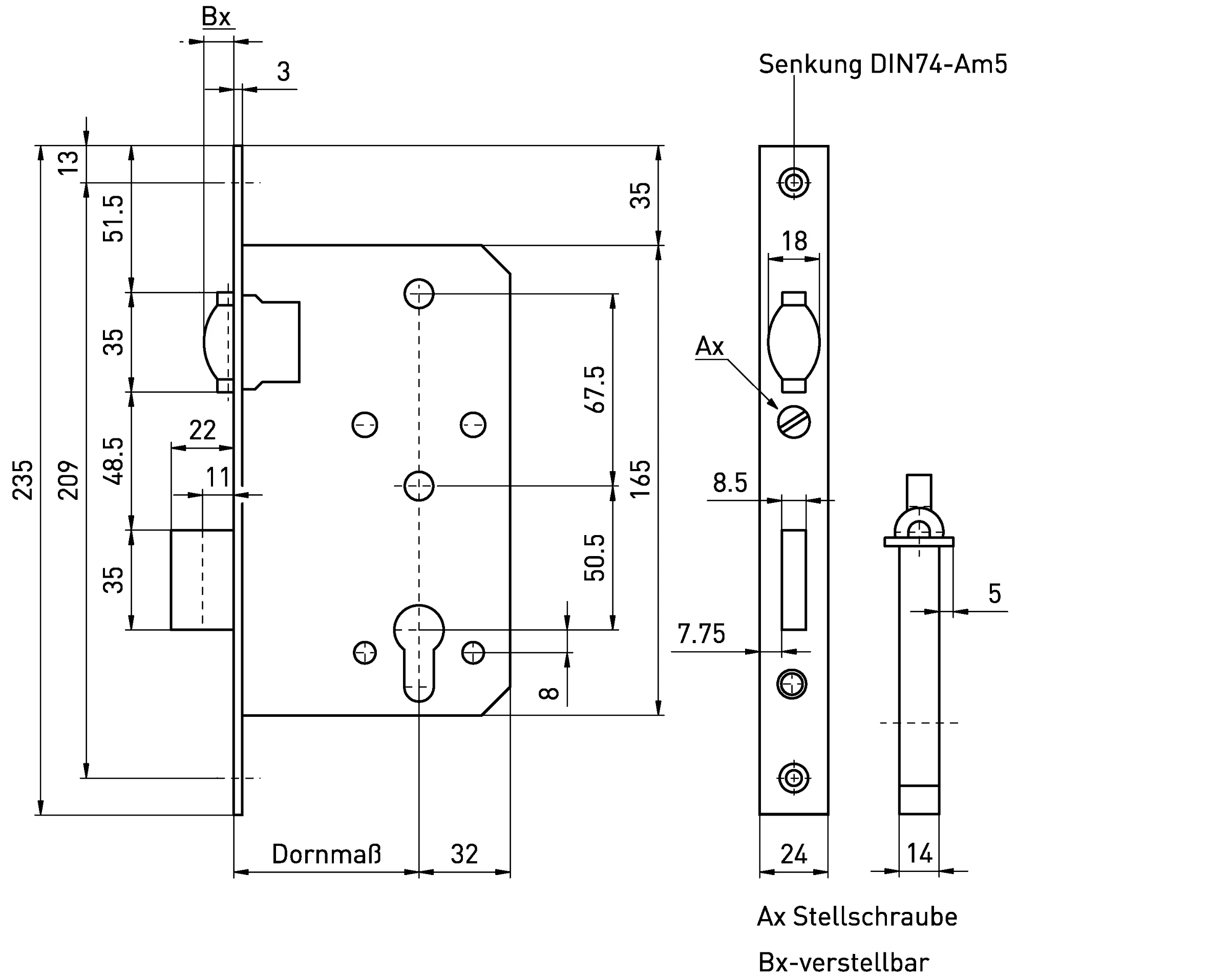 Technische Zeichnung 267P55