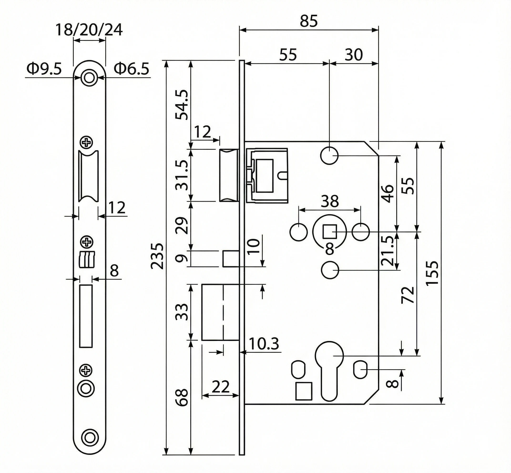 Technische Zeichnung 271P