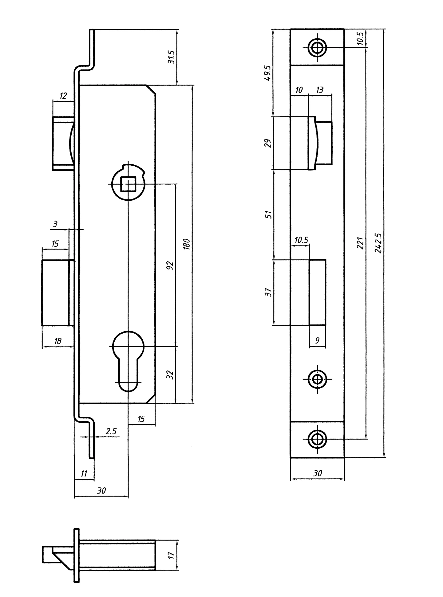 Technische Zeichnung 725R